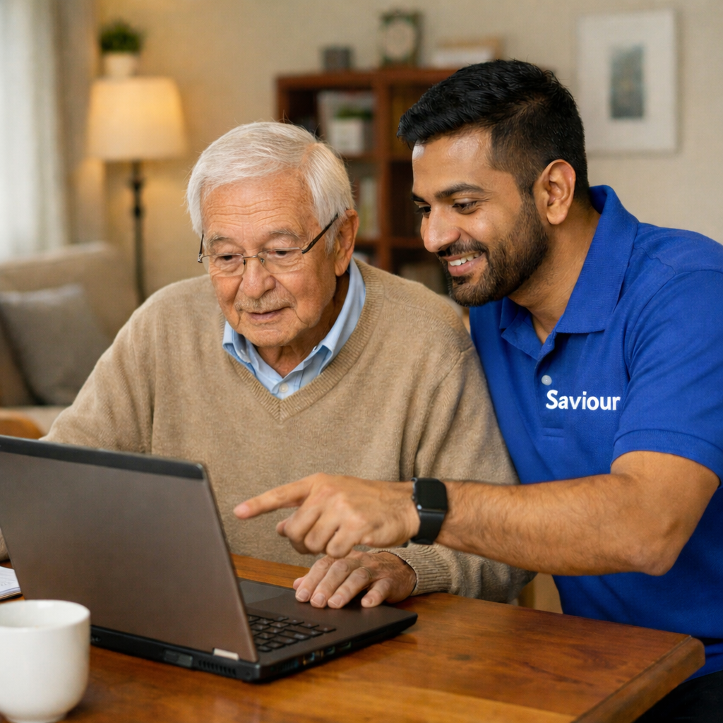 Assistance In The Peaceful Living Room